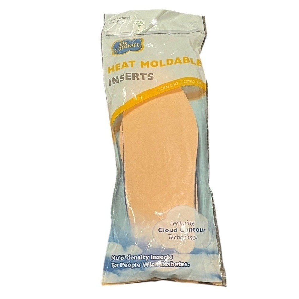 Dr. Comfort Heat Moldable‎ Inserts Suitable For Diabetics Size Women's 7